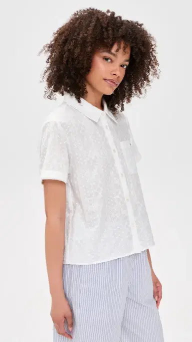 DUNST Crafted Button Down Shirt White | Thumbnail 4 DUNST Crafted Button Down Shirt White | Thumbnail 4