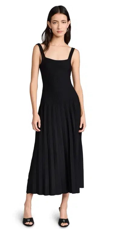 STAUD Ellison Dress Black | Thumbnail 1 STAUD Ellison Dress Black | Thumbnail 1