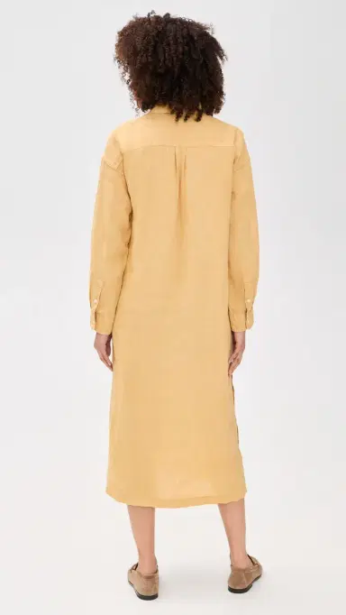Alex Mill Kerry Shirtdress In Linen Light ienna | Thumbnail 3 Alex Mill Kerry Shirtdress In Linen Light ienna | Thumbnail 3