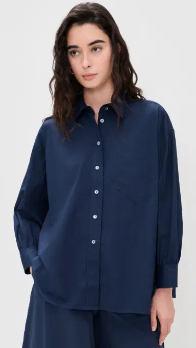 Suzie Kondi Kappa Button Down Shirt Navy | Thumbnail 2 Suzie Kondi Kappa Button Down Shirt Navy | Thumbnail 2