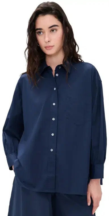Suzie Kondi Kappa Button Down Shirt Navy | Thumbnail 1 Suzie Kondi Kappa Button Down Shirt Navy | Thumbnail 1