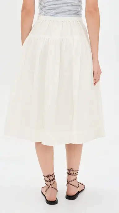 Alex Mill Josephine Skirt In Ramie Off White | Thumbnail 3 Alex Mill Josephine Skirt In Ramie Off White | Thumbnail 3