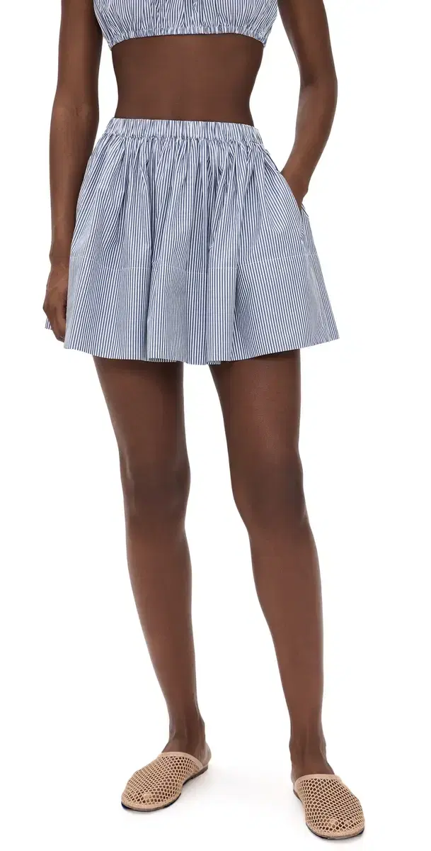 Fousta kirt Navy tripe Fousta kirt Navy tripe