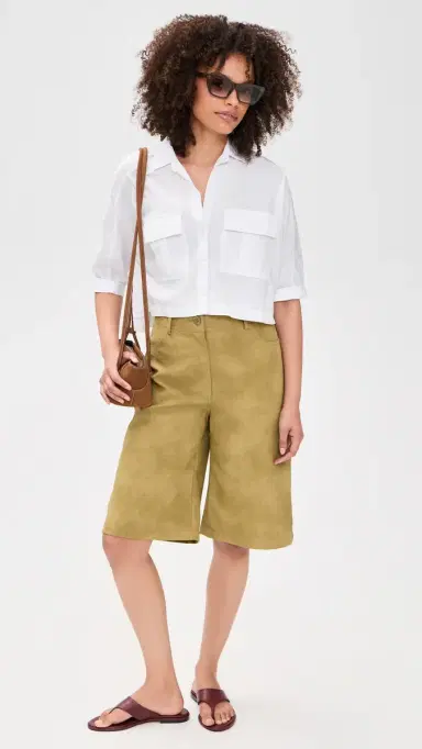 James Perse Poplin Cotton Shirt White 2 | Thumbnail 5 James Perse Poplin Cotton Shirt White 2 | Thumbnail 5