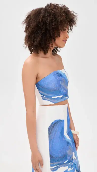 Significant Other Rumi Strapless Top Spliced Bloom | Thumbnail 4 Significant Other Rumi Strapless Top Spliced Bloom | Thumbnail 4