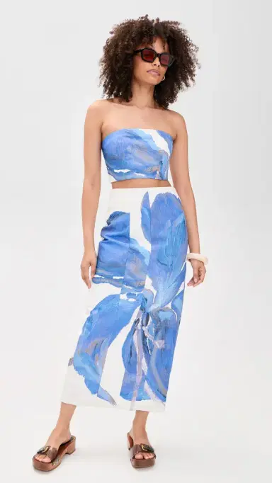 Significant Other Rumi Strapless Top Spliced Bloom | Thumbnail 5 Significant Other Rumi Strapless Top Spliced Bloom | Thumbnail 5