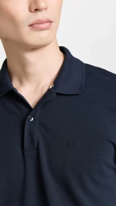 BOSS Regular Fit Polo Shirt Navy | Thumbnail 6 BOSS Regular Fit Polo Shirt Navy | Thumbnail 6