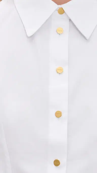 L'AGENCE Lisette Sleeveless Buttondown Dress White | Thumbnail 6 L'AGENCE Lisette Sleeveless Buttondown Dress White | Thumbnail 6