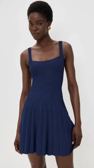 STAUD Ellison Mini Dress Navy | Thumbnail 3 STAUD Ellison Mini Dress Navy | Thumbnail 3