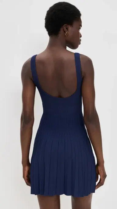 STAUD Ellison Mini Dress Navy | Thumbnail 4 STAUD Ellison Mini Dress Navy | Thumbnail 4