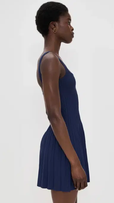 STAUD Ellison Mini Dress Navy | Thumbnail 5 STAUD Ellison Mini Dress Navy | Thumbnail 5
