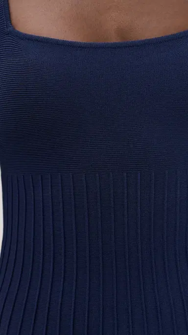 STAUD Ellison Mini Dress Navy | Thumbnail 6 STAUD Ellison Mini Dress Navy | Thumbnail 6