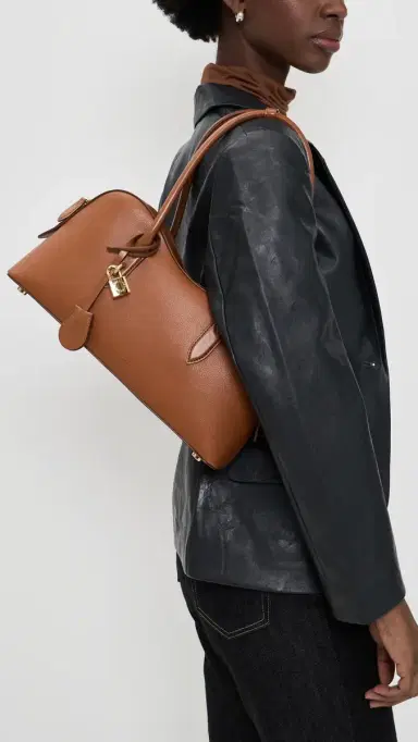 Stella McCartney Ryder Shoulder Bag Brandy One Size | Thumbnail 3 Stella McCartney Ryder Shoulder Bag Brandy One Size | Thumbnail 3