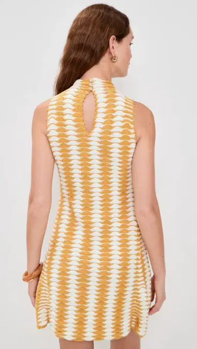 De Loreta Monte Knit Dress Yellow White | Thumbnail 3 De Loreta Monte Knit Dress Yellow White | Thumbnail 3