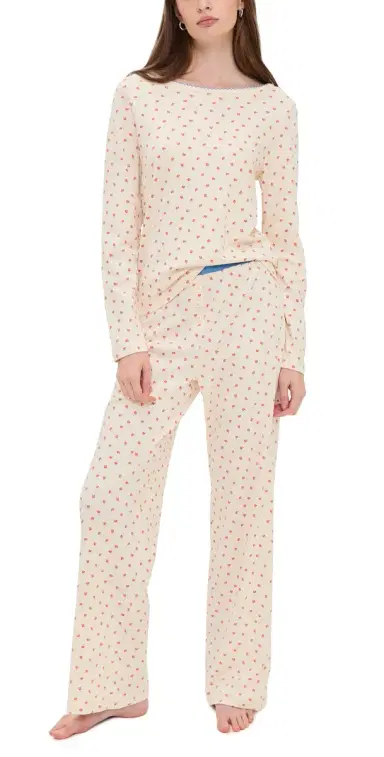 Cozyland by Morgan Lane Ellie Pajama Set weet Poppies | Thumbnail 1 Cozyland by Morgan Lane Ellie Pajama Set weet Poppies | Thumbnail 1