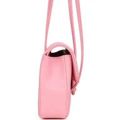 Chanel Chanel Mini Preppy Coco Clutch with Straps Pink Shiny Caviar Brushed Gold Hardware | Thumbnail 3 Chanel Chanel Mini Preppy Coco Clutch with Straps Pink Shiny Caviar Brushed Gold Hardware | Thumbnail 3