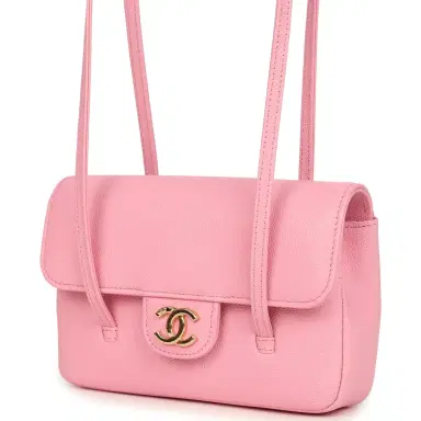 Chanel Chanel Mini Preppy Coco Clutch with Straps Pink Shiny Caviar Brushed Gold Hardware | Thumbnail 5 Chanel Chanel Mini Preppy Coco Clutch with Straps Pink Shiny Caviar Brushed Gold Hardware | Thumbnail 5