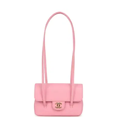 Chanel Chanel Mini Preppy Coco Clutch with Straps Pink Shiny Caviar Brushed Gold Hardware | Thumbnail 7 Chanel Chanel Mini Preppy Coco Clutch with Straps Pink Shiny Caviar Brushed Gold Hardware | Thumbnail 7