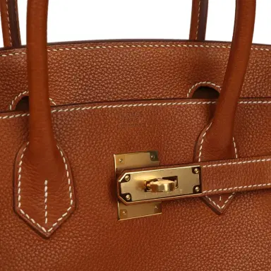 HERMÈS Hermes Birkin 30 Fauve Barenia Faubourg Gold Hardware | Thumbnail 7 HERMÈS Hermes Birkin 30 Fauve Barenia Faubourg Gold Hardware | Thumbnail 7