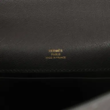 HERMÈS Hermes Kelly Pochette Black Ostrich Gold Hardware | Thumbnail 7 HERMÈS Hermes Kelly Pochette Black Ostrich Gold Hardware | Thumbnail 7