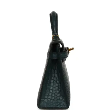 HERMÈS Hermes Kelly Sellier 20 Vert Rousseau Matte Alligator Gold Hardware | Thumbnail 3 HERMÈS Hermes Kelly Sellier 20 Vert Rousseau Matte Alligator Gold Hardware | Thumbnail 3