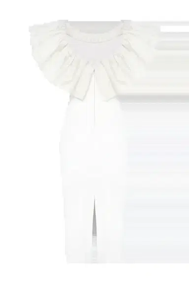 PatBo TAFFETA TARSILA RUFFLE MIDI DRESS | Thumbnail 5 PatBo TAFFETA TARSILA RUFFLE MIDI DRESS | Thumbnail 5