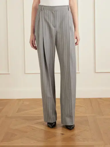 Stella McCartney Striped Low-rise Wool Straight-leg Pants | Thumbnail 3 Stella McCartney Striped Low-rise Wool Straight-leg Pants | Thumbnail 3