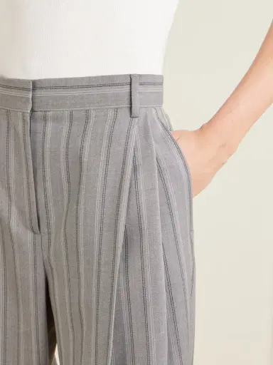 Stella McCartney Striped Low-rise Wool Straight-leg Pants | Thumbnail 5 Stella McCartney Striped Low-rise Wool Straight-leg Pants | Thumbnail 5