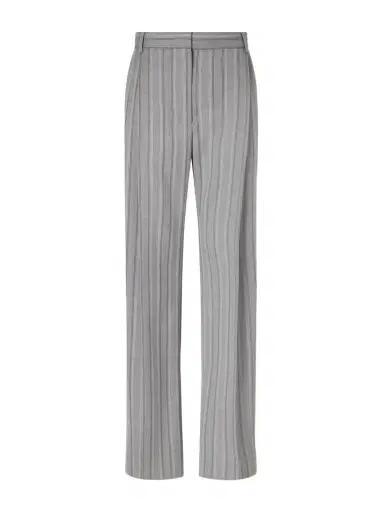 Stella McCartney Striped Low-rise Wool Straight-leg Pants | Thumbnail 1 Stella McCartney Striped Low-rise Wool Straight-leg Pants | Thumbnail 1
