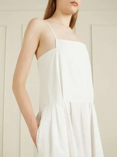Khaite Adira Pleated Cotton-poplin Midi Dress | Thumbnail 4 Khaite Adira Pleated Cotton-poplin Midi Dress | Thumbnail 4