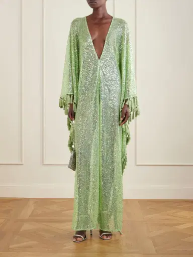 Taller Marmo Sequined Fringed Gown | Thumbnail 2 Taller Marmo Sequined Fringed Gown | Thumbnail 2