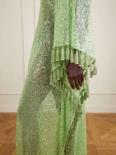 Taller Marmo Sequined Fringed Gown | Thumbnail 4 Taller Marmo Sequined Fringed Gown | Thumbnail 4