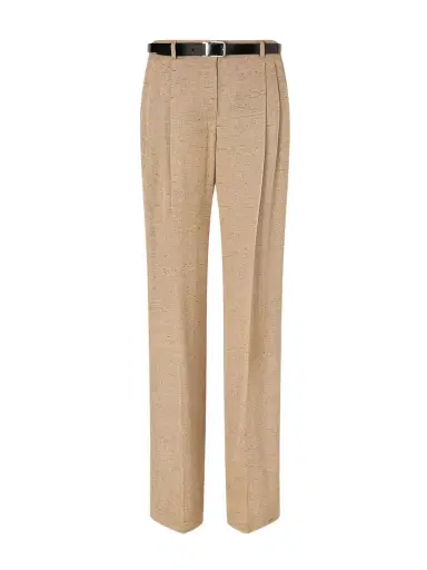 Dolce & Gabbana Belted Dupioni Wide-leg Pants | Thumbnail 1 Dolce & Gabbana Belted Dupioni Wide-leg Pants | Thumbnail 1