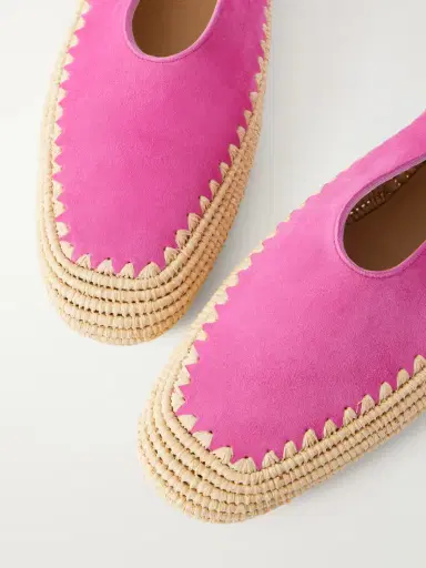 Gabriela Hearst Suede And Raffia Ballet Flats | Thumbnail 5 Gabriela Hearst Suede And Raffia Ballet Flats | Thumbnail 5