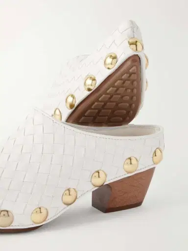 Bottega Veneta Gondola Studded Intrecciato Leather Clogs | Thumbnail 5 Bottega Veneta Gondola Studded Intrecciato Leather Clogs | Thumbnail 5