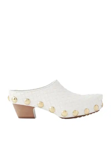 Bottega Veneta Gondola Studded Intrecciato Leather Clogs | Thumbnail 1 Bottega Veneta Gondola Studded Intrecciato Leather Clogs | Thumbnail 1