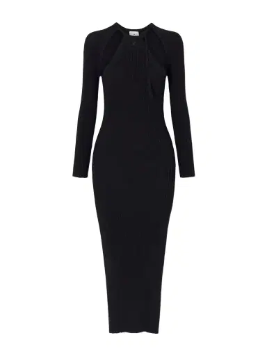 Courrèges Cutout Ribbed-knit Maxi Dress | Thumbnail 1 Courrèges Cutout Ribbed-knit Maxi Dress | Thumbnail 1