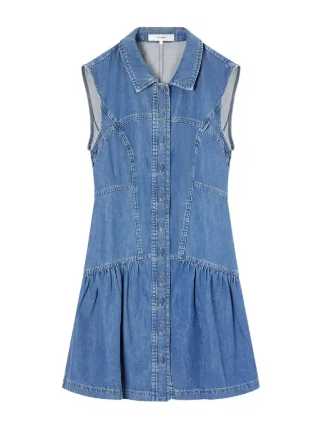 Paneled Denim Mini Dress Paneled Denim Mini Dress