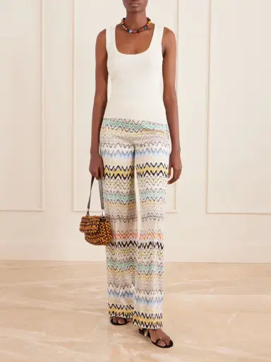 Missoni Striped Crochet-knit Wide-leg Pants | Thumbnail 2 Missoni Striped Crochet-knit Wide-leg Pants | Thumbnail 2