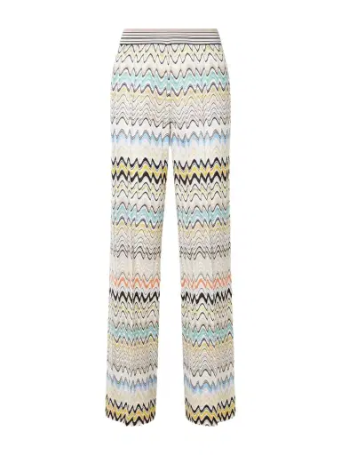 Missoni Striped Crochet-knit Wide-leg Pants | Thumbnail 1 Missoni Striped Crochet-knit Wide-leg Pants | Thumbnail 1