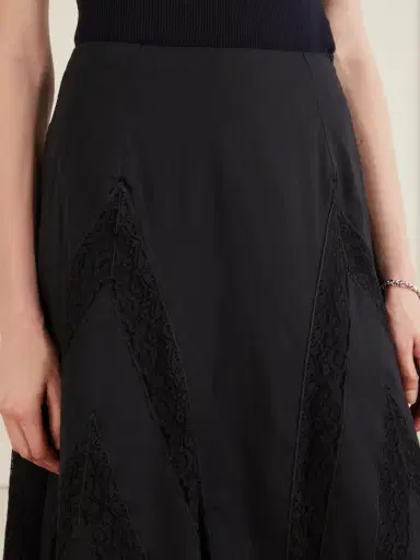 Loretta Caponi Vieste Lace-trimmed Cotton-muslin Maxi Skirt | Thumbnail 5 Loretta Caponi Vieste Lace-trimmed Cotton-muslin Maxi Skirt | Thumbnail 5