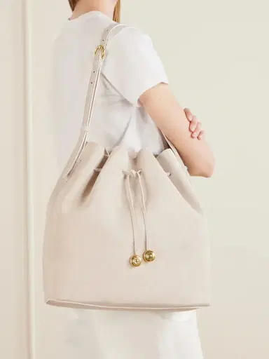 Liffner Charm Suede Drawstring Shoulder Bag | Thumbnail 3 Liffner Charm Suede Drawstring Shoulder Bag | Thumbnail 3
