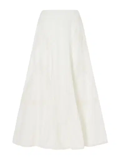 Loretta Caponi Vieste Lace-trimmed Cotton-muslin Maxi Skirt | Thumbnail 1 Loretta Caponi Vieste Lace-trimmed Cotton-muslin Maxi Skirt | Thumbnail 1