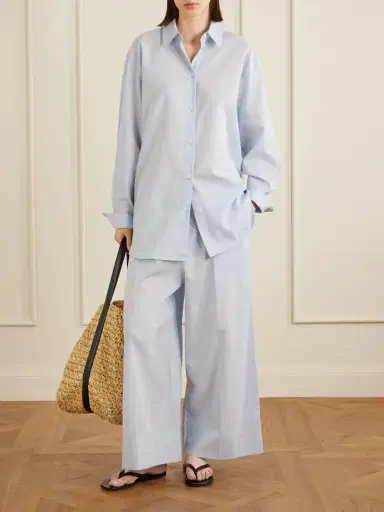 TOTEME Cotton And Linen-blend Shirt | Thumbnail 2 TOTEME Cotton And Linen-blend Shirt | Thumbnail 2