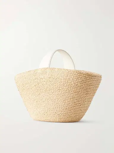 Roger Vivier Embellished Leather-trimmed Raffia-effect Tote Bag | Thumbnail 4 Roger Vivier Embellished Leather-trimmed Raffia-effect Tote Bag | Thumbnail 4