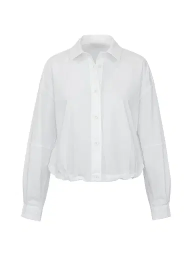 CALLAS MILANO Women's Lille Blouson Hem Shirt - White - Size 12 | Thumbnail 1 CALLAS MILANO Women's Lille Blouson Hem Shirt - White - Size 12 | Thumbnail 1