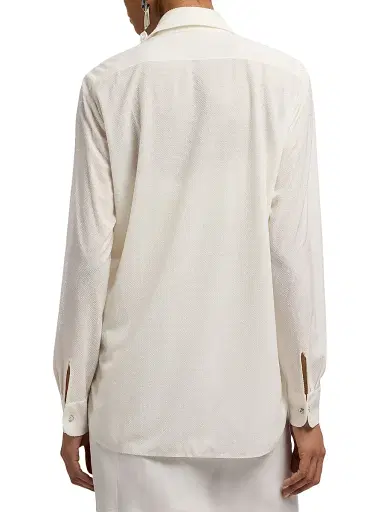 Ralph Lauren Collection Women's Adrien Silk Relaxed-Fit Shirt | Thumbnail 5 Ralph Lauren Collection Women's Adrien Silk Relaxed-Fit Shirt | Thumbnail 5
