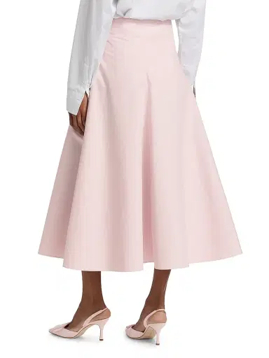 Jacquemus Women's Cotton A-Line Midi-Skirt - Light Pink | Thumbnail 5 Jacquemus Women's Cotton A-Line Midi-Skirt - Light Pink | Thumbnail 5