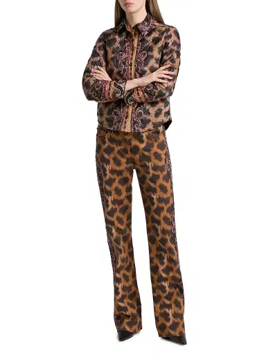 Etro Women's Quilted Leopard-Print Jacket - Stampa Moro | Thumbnail 2 Etro Women's Quilted Leopard-Print Jacket - Stampa Moro | Thumbnail 2