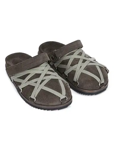 Rick Owens Little Kid's & Kid's Lace-Embellished Suede Slides | Thumbnail 5 Rick Owens Little Kid's & Kid's Lace-Embellished Suede Slides | Thumbnail 5